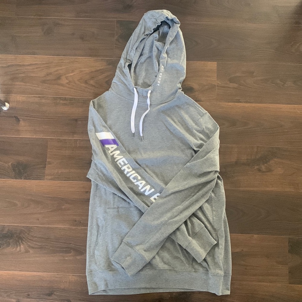 Gray American Eagle Hoodie